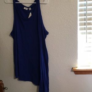 Royal blue asymmetrical camisole